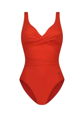 Beachlife Overslag Badpak Fiery Red