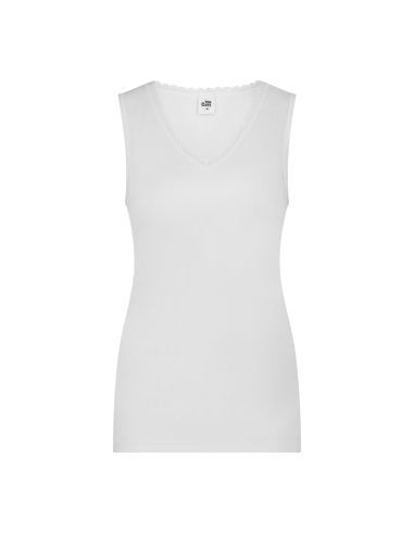 Ten Cate Thermo Singlet V-Neck Lace Wit