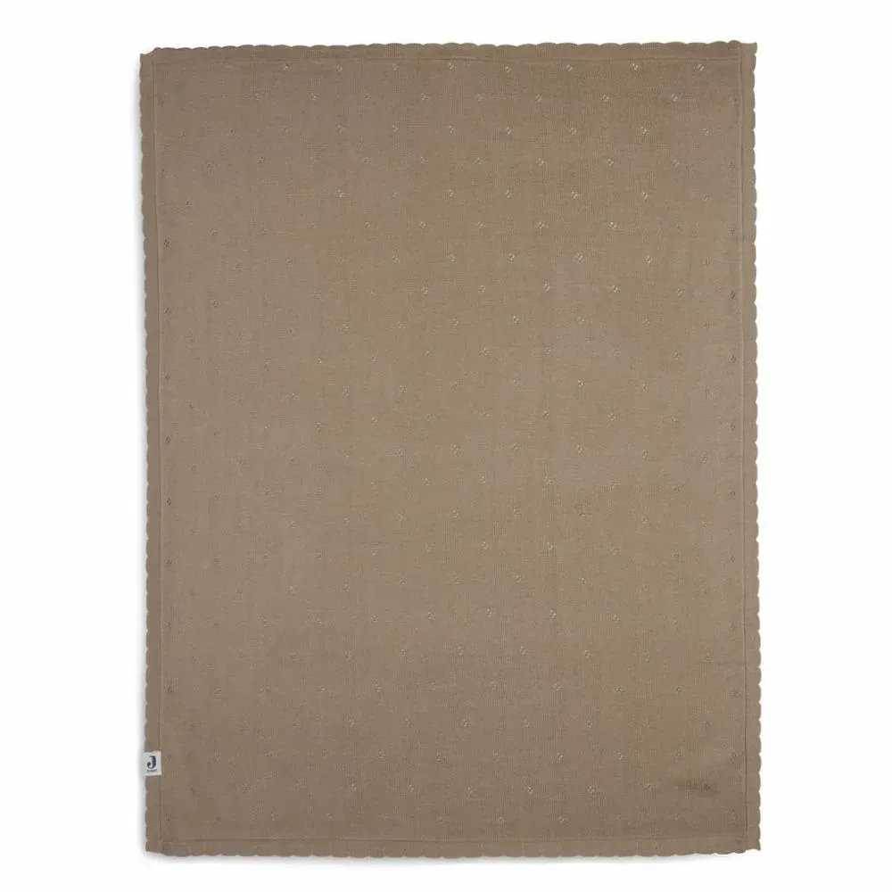 Jollein Deken Ledikant Pointelle Biscuit 100x150 cm