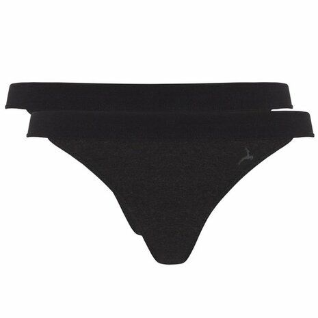 Ten Cate Fine Tanga Brief Black Melee 2-Pack