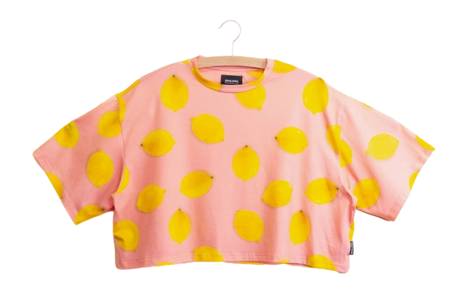 Snurk Crop Top Lemon
