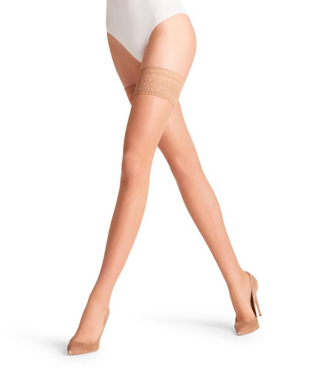 Falke Stay-Up Seidenglatt 15 den Powder