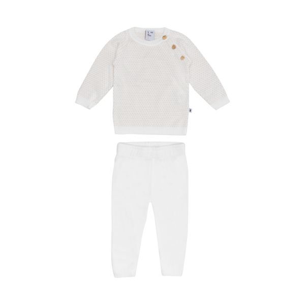 Klein Baby Pakje Knitted Natural White
