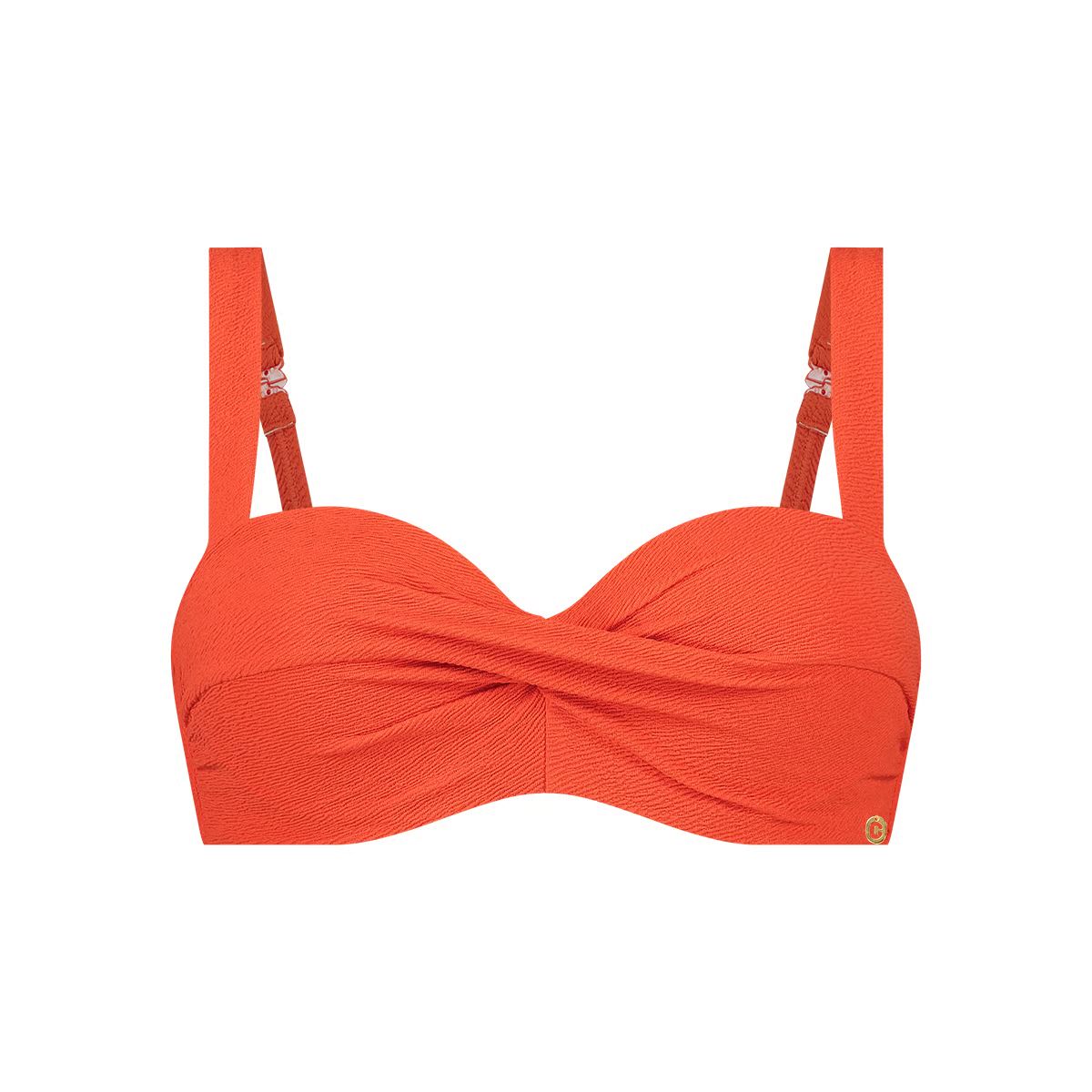 Ten Cate Twisted Bikini Top Summer Red Relief