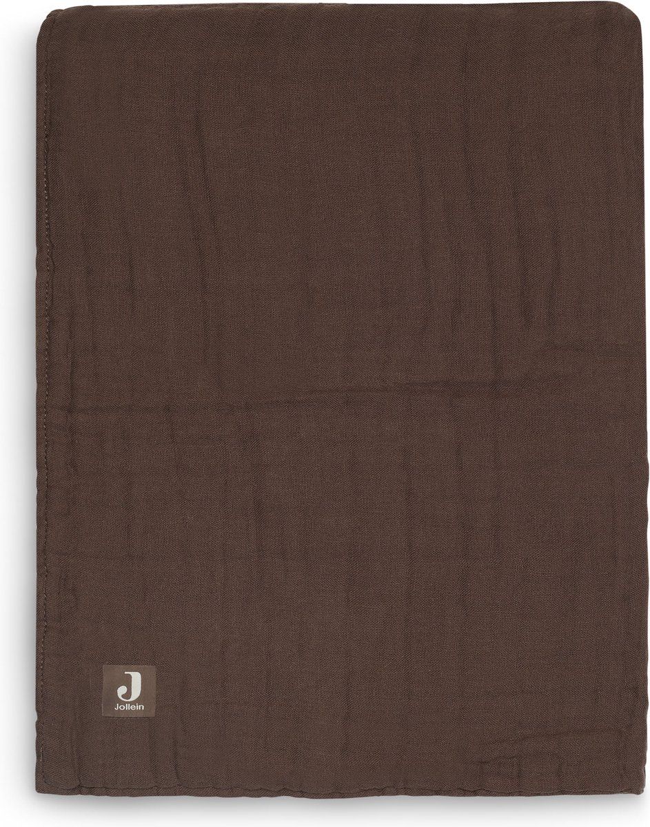 Jollein Baby Deken Wieg Wrinkled Chestnut 75x100 cm