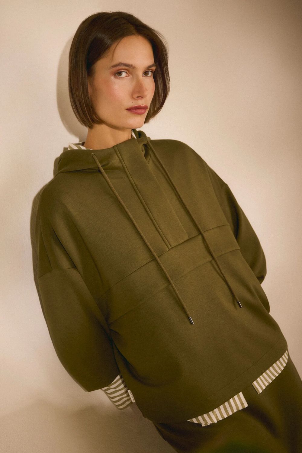 Ysabel Mora Hoodie Olive