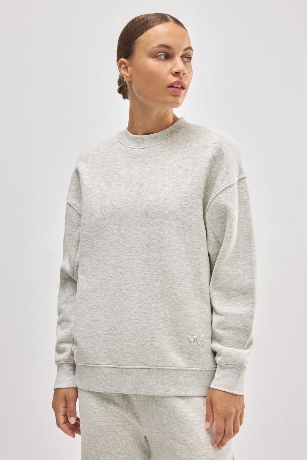 Ysabel Mora Crrew Neck Sweatshirt Fleece Inside