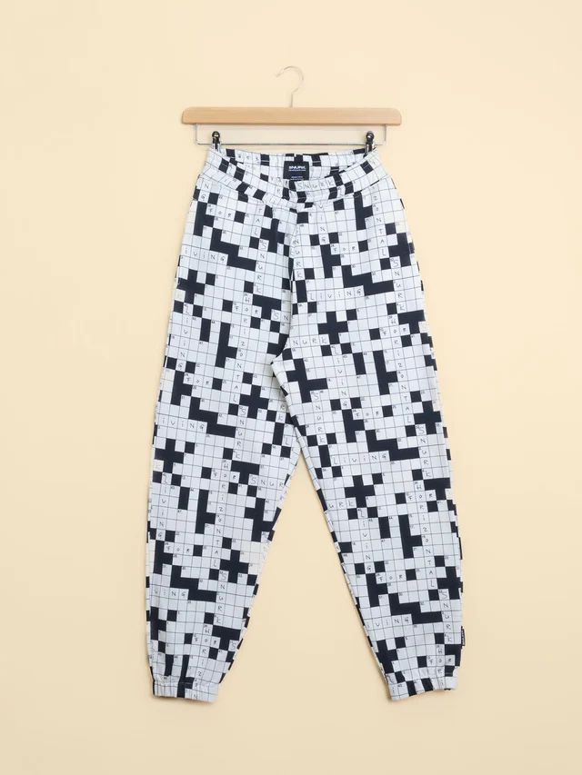 Snurk Unisex Pants Crossword Relaxed