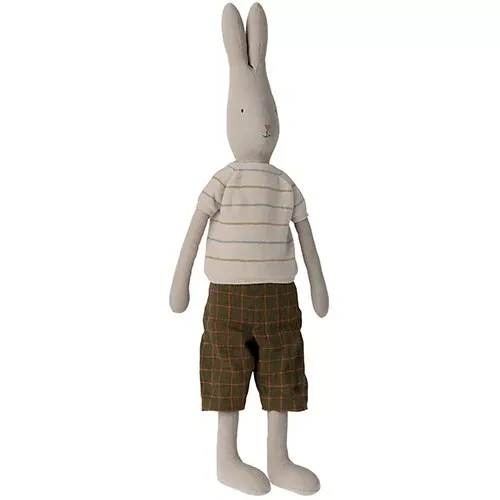 Maileg Knuffelkonijn Gebreide Streepjestrui Maat 5 - 75 cm