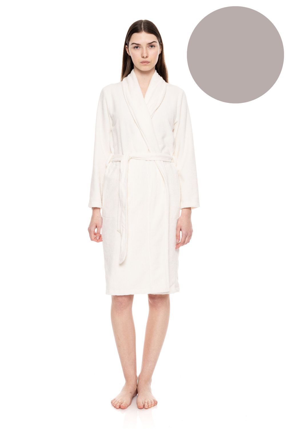 Pink Label Duster Badjas Elephant Grey