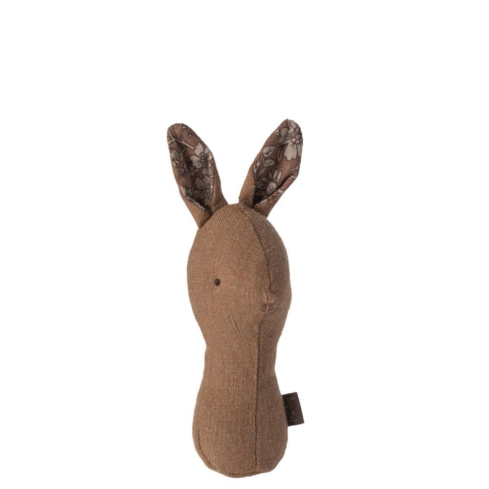 Maileg Lullaby Friends Bunny Rattl Chocolate