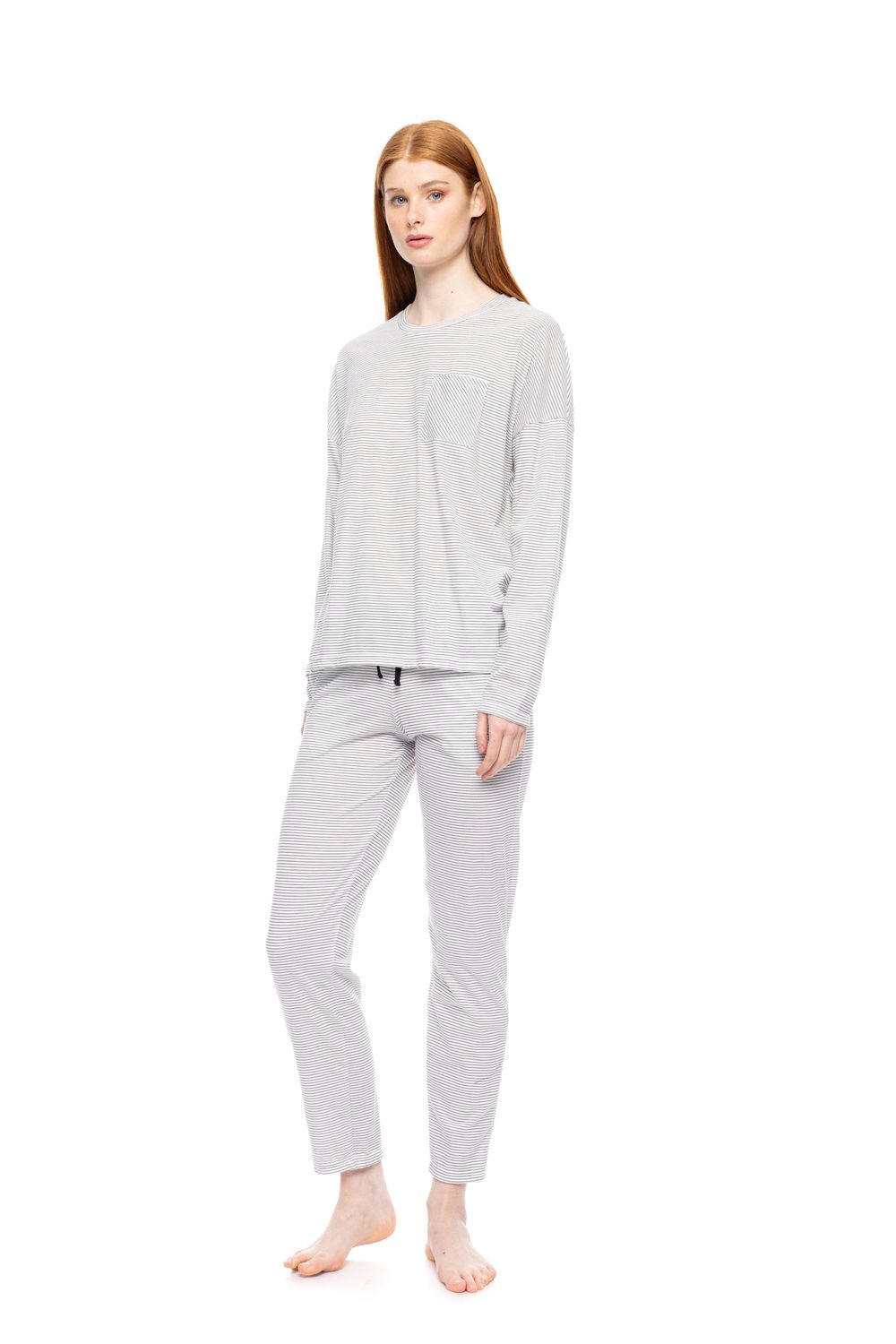 Pink Label Pyjama Cloud White Stripes