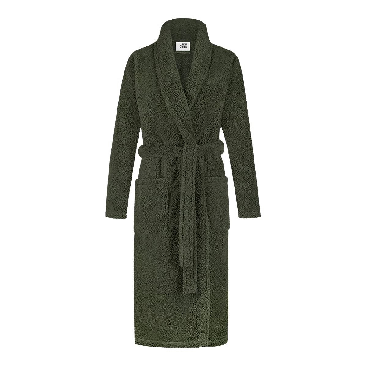 Ten Cate Fleece Badjas Olijfgroen