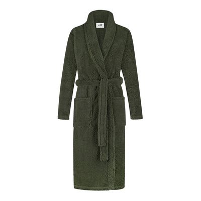 Ten Cate Fleece Badjas Olijfgroen