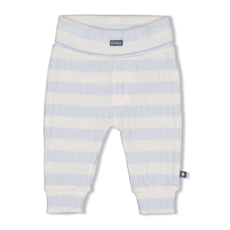Feetje Broek Rib Met Streep Blue Ecean