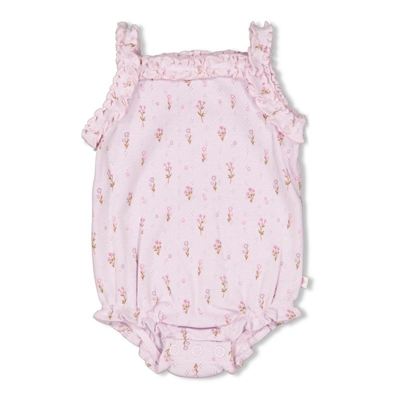 Feetje Romper Pointelle Rib Flower Ranch