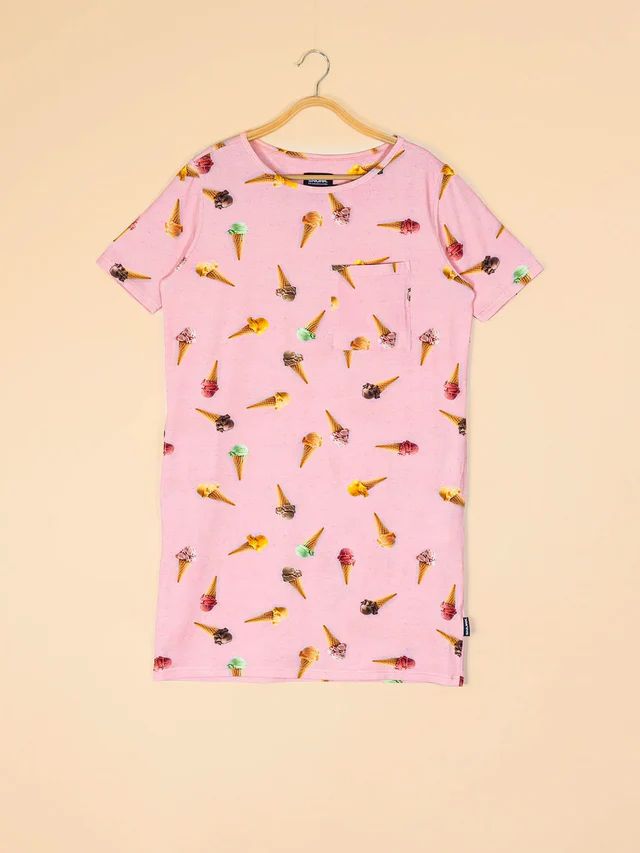 Snurk T-Shirt Dress Ice Cream Cones