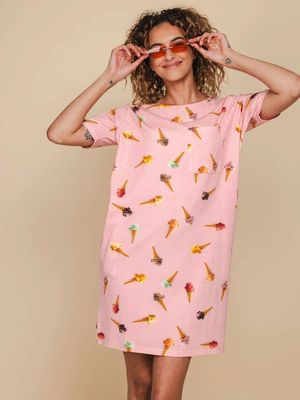Snurk T-Shirt Dress Ice Cream Cones