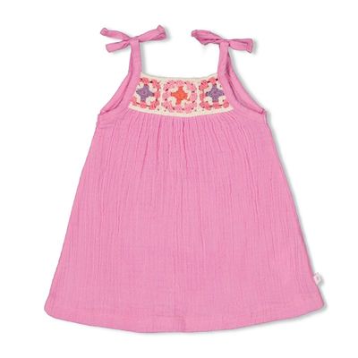 Feetje Jurk Mousseline Met Crochetdetail Summer Woven