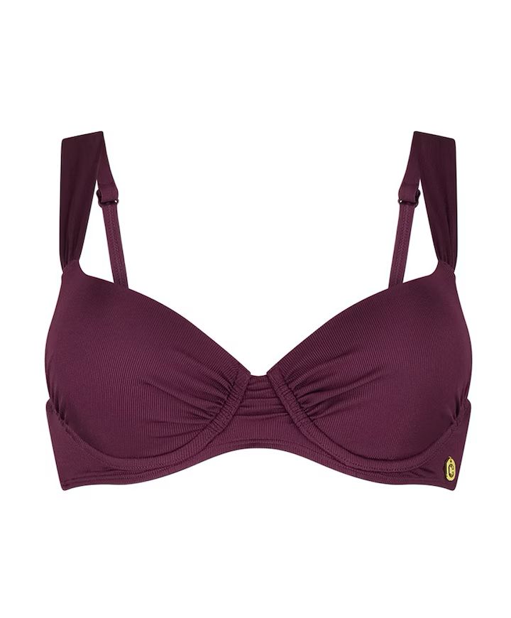 Ten Cate Swim Bikinitop Push Up Wine Red