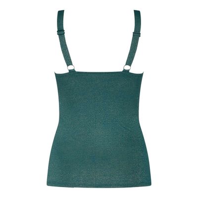 Ten Cate Beach Tankini Top V-Neck Bottle Green