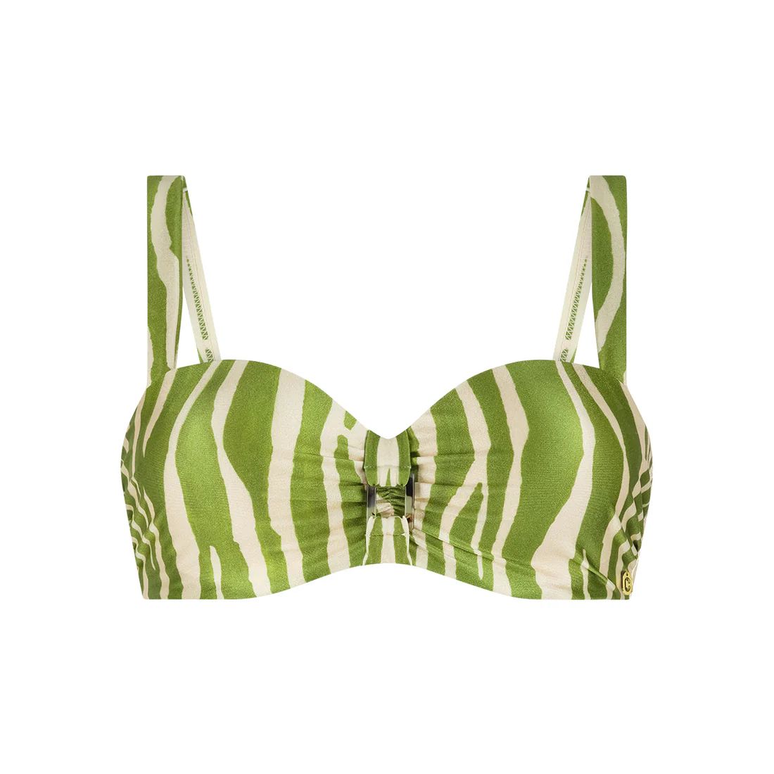 Ten Cate Swim Bikini Top Buckle Zebra Green