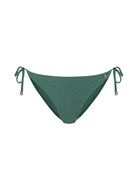 Beachlife Bikini Broekje Strik Green Glitter