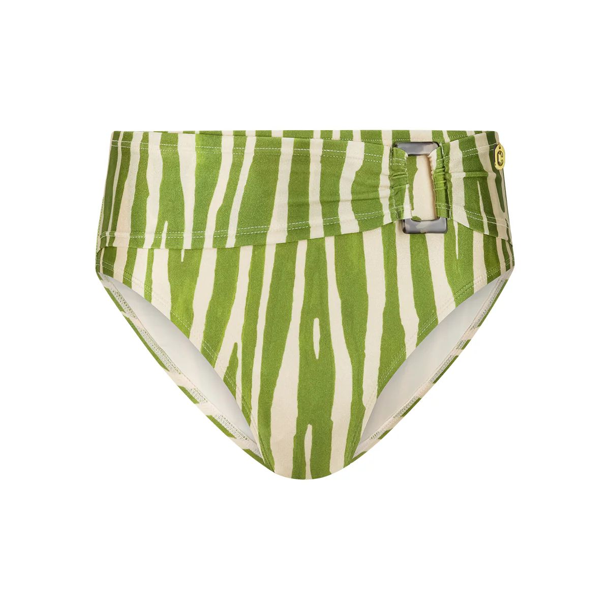 Ten Cate Beach Bikini Slip Buckle Zebra Green