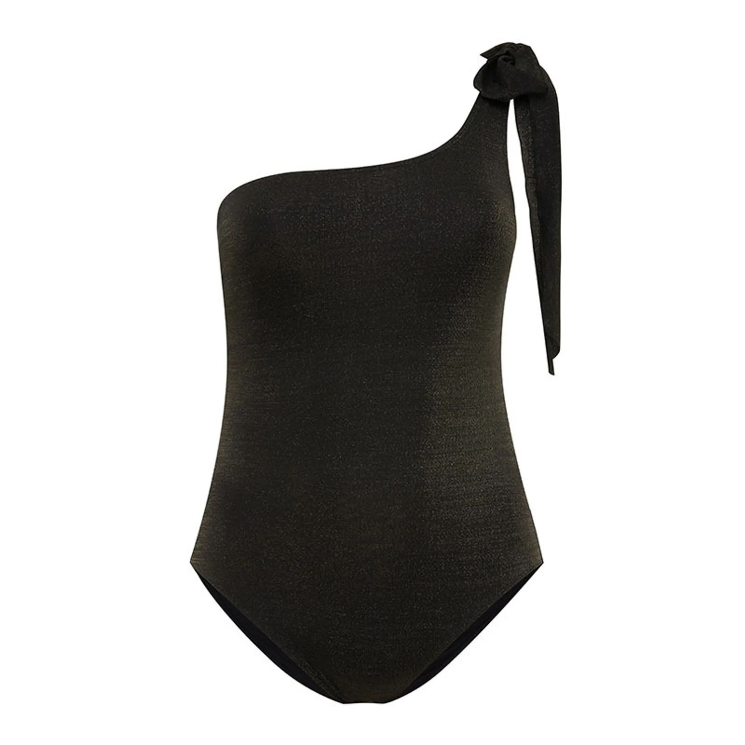 Annadiva Badpak One Shoulder Zoe Sparkling Black