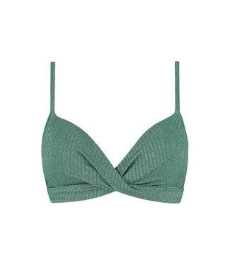 Beachlife Bikini Top Green Glitter
