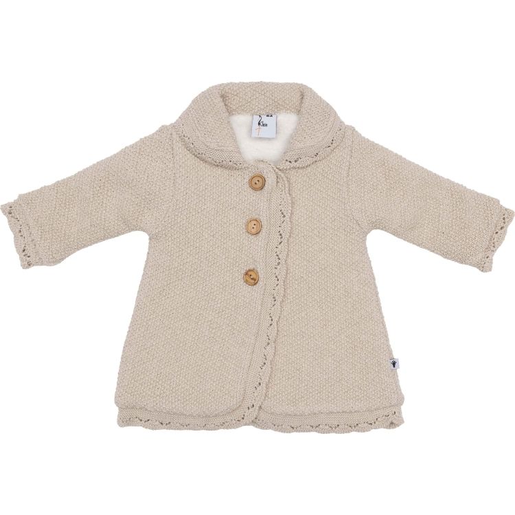 Klein Baby Jacket Knitted A-line Beige Melange