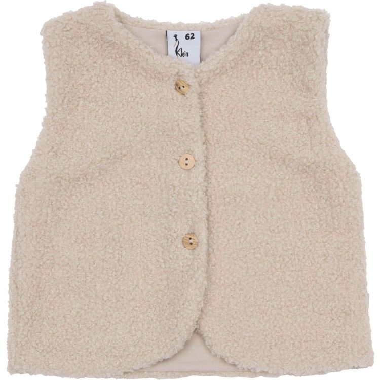 Klein Baby Teddy Gilet Beige/Sand