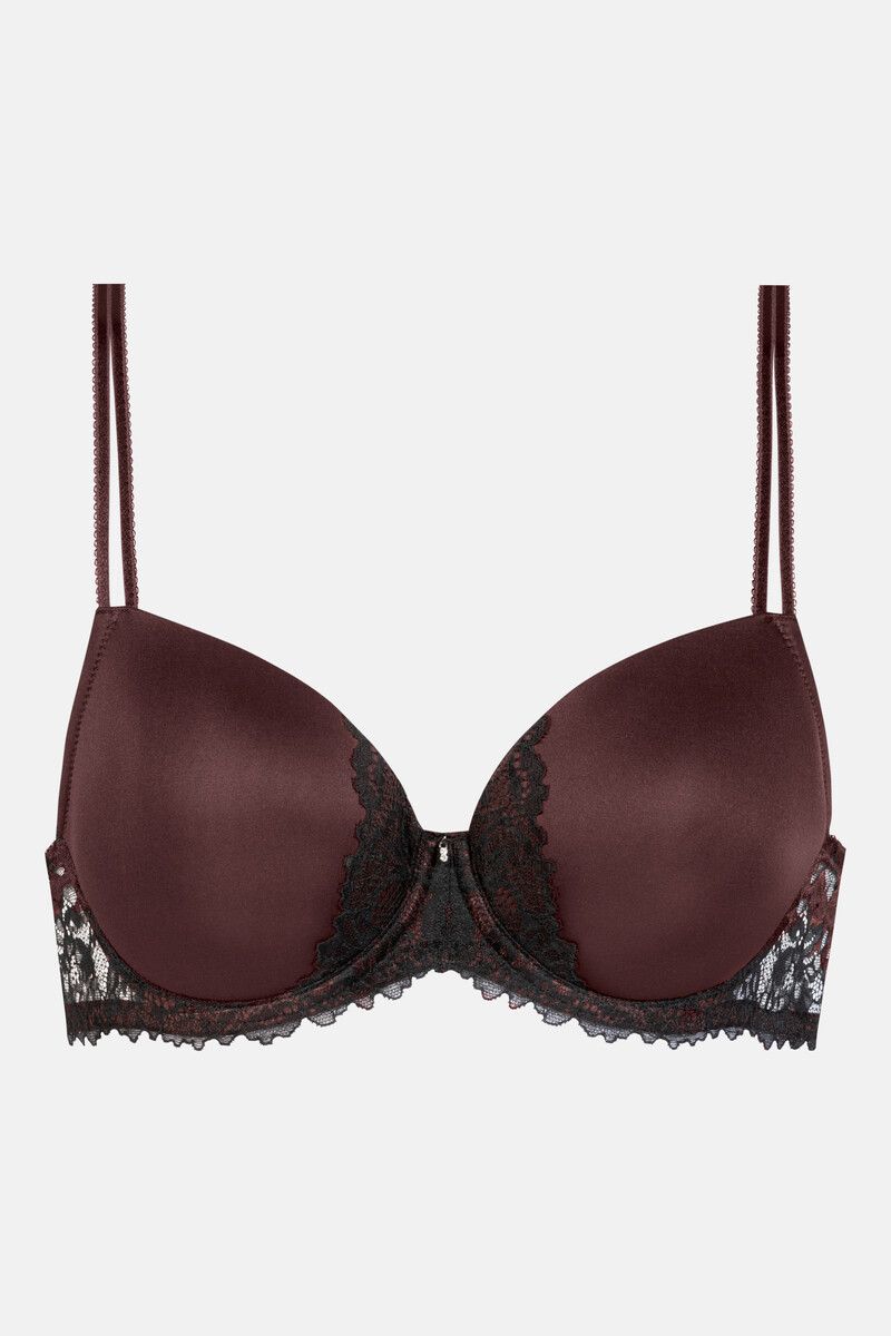 Mey Bi-Stretch Beha Full Cup Luxurious Hot Maroon