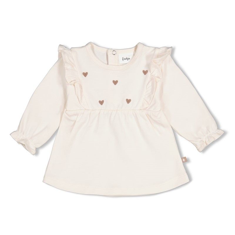 Feetje Longsleeve Ruches My Little Love Offwhite