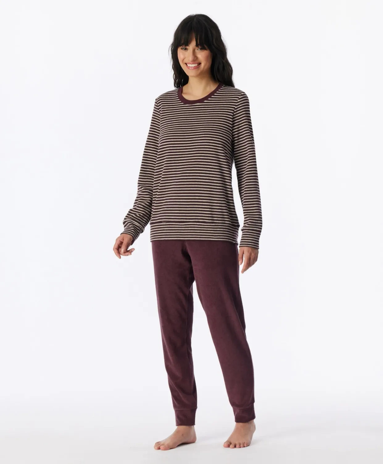 Schiesser Pyjama Badstof Cacaobruin