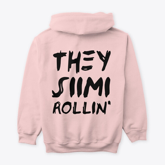 THEY SIIMI ROLLIN' Pink Hoodie