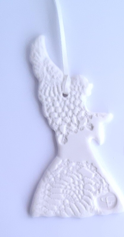Porcelain Angel tree decoration