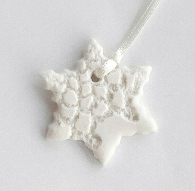 Porcelain Star tree decoration