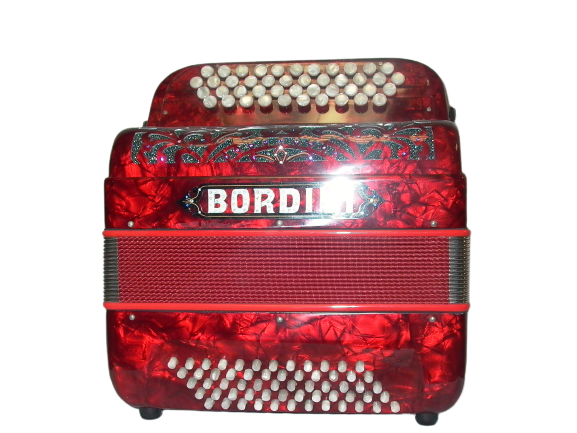 Accordéon Couleur rouge Bordini rouge 60 basses