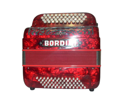 Accordéon Couleur rouge Bordini rouge 60 basses