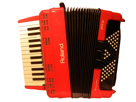 Accordéon Numérique FR 1 X touches piano 80 basses rouge