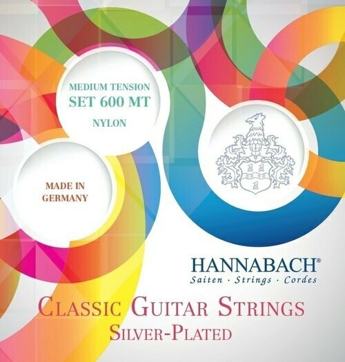 Hannabach Cordes guitare classique Serie 600 Medium tension Argentée