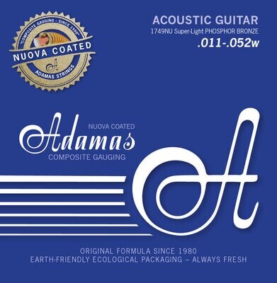 Adamas Corde Guitare acoustique Nuova Phosphor Bronze coated Super-Light .011-.052 1749NU