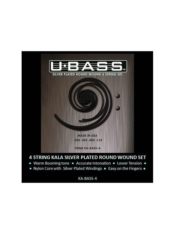 Cordes Ukulélé filées en argent, 4 cordes