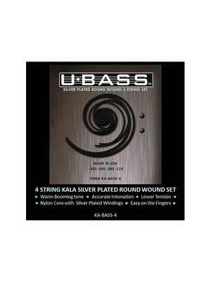 Cordes Ukulélé filées en argent, 4 cordes