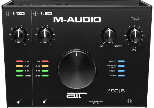 M-AUDIO - RMD AIR192X6 bouclier
2 entrées / 2 sorties + MIDI