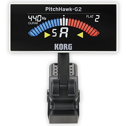 KORG AW3G2WH PITCHHAWK G2 accordeur de guitare à clipser, blanc