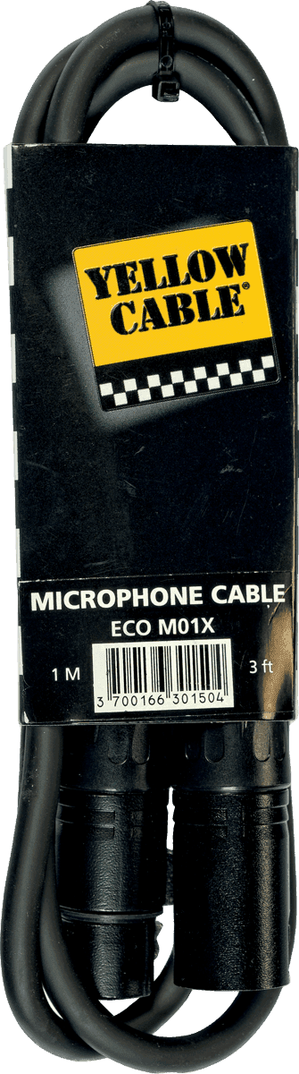 YELLOW CABLE XLR mâle/XLR femelle 1m