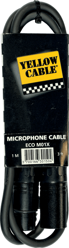 YELLOW CABLE XLR mâle/XLR femelle 1m