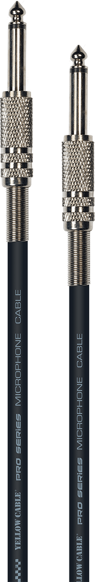 YELLOW CABLE- Jack/Jack - Mono/mono 50 cm - par 2